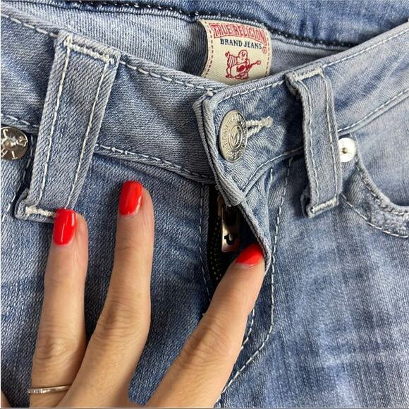 True Religion Straight Leg Light Wash Jeans 27 - Picture 4 of 14